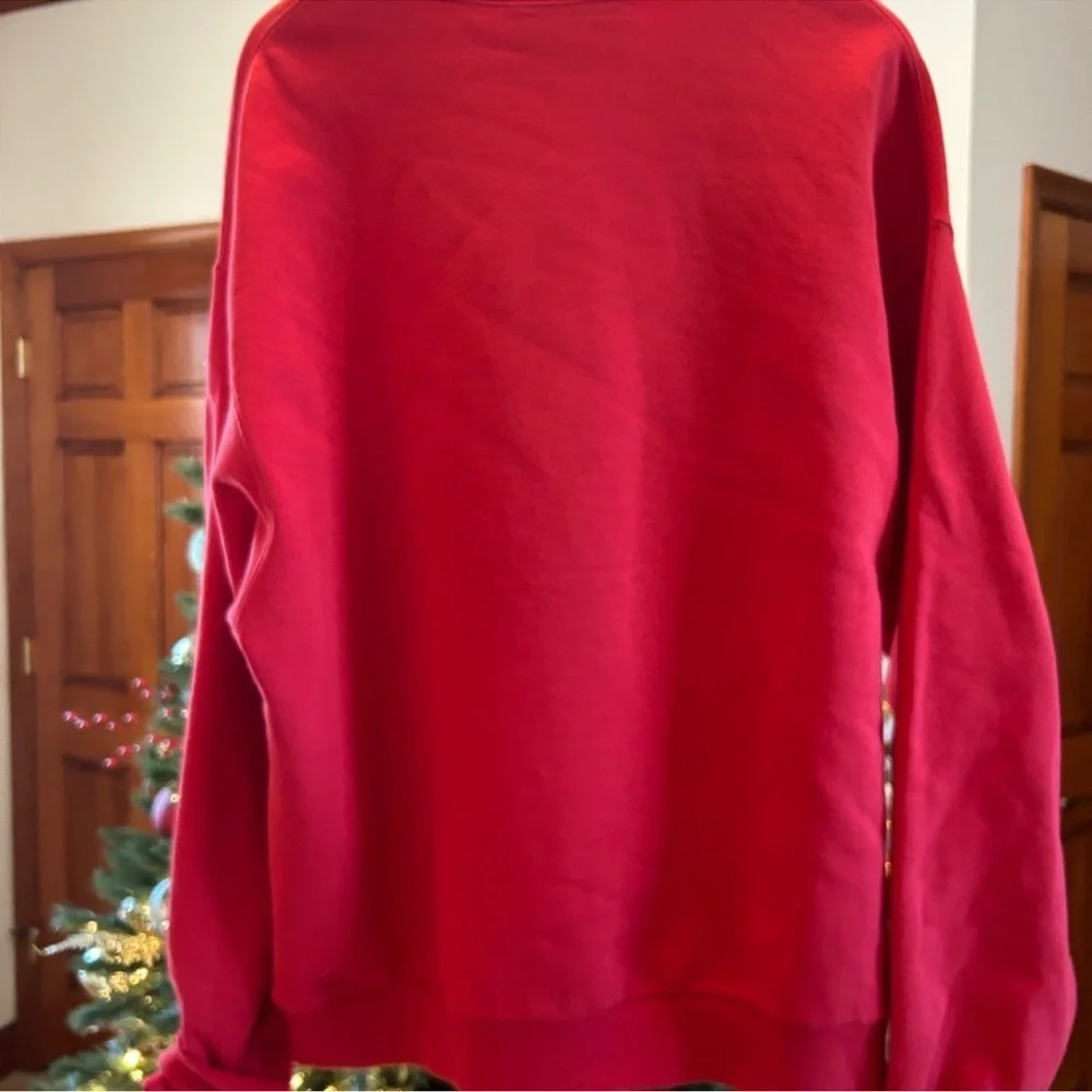 Men’s Gucci logo embroidered cotton jersey sweatshirt, size X L. made in Italy